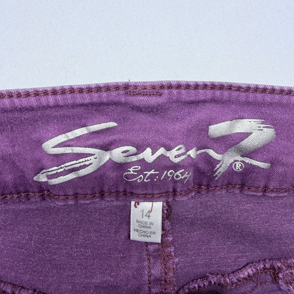 Seven7 Women's Skinny Jeans - Deep Purple - Picture 3 of 9